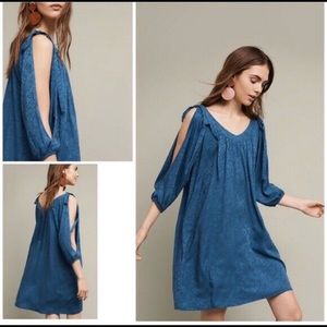 Anthropologie Holding Horses Leyton Blue Dress